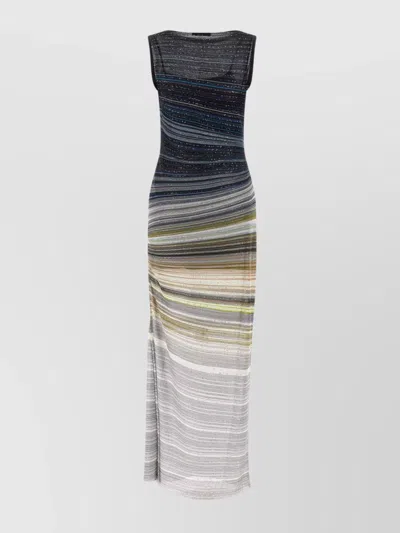 MISSONI FITTED SLEEVELESS DRESS SIDE SLIT