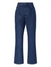 Missoni Five-pocket Cotton Bootcut Jeans In Blue