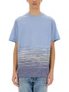Missoni Men's Flame Cotton And Linen T-shirt | Size Small | Us25sl09 Color Bj00mrs72iz