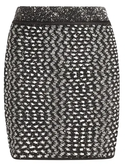 MISSONI FLAMED LAMÉ MINI SKIRT