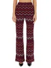 Missoni Chevron Knit Flare Pull-on Trousers