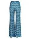 Missoni Flare Pants In Blue