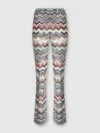 Missoni Flare Pants With Snake Pattern In Multi