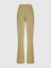 Missoni Metallic Knitted Flared Pants In Gold