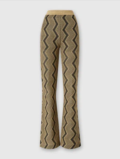 MISSONI SCHLAGHOSE AUS ZICK-ZACK-LAMÉ-VISKOSE
