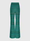 Missoni Zigzag Flared Trousers In Multicoloured