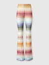Missoni Mid-rise Flared Pants In Multi