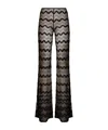 Missoni Chevron Flared Pants In Black