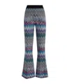 Missoni Crochet-knit Wool Flared Pants In Multi-color