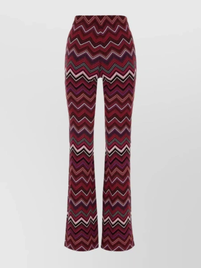 Missoni Chevron Pants In Purple