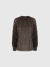 Missoni Striped Sequined Blouse In Multi