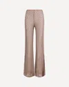 Missoni Brown Viscose Flared Pants In Brown