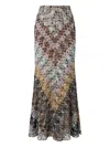 Missoni Flared Maxi Skirt In Multi