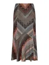 Missoni Patchwork-effect Lamé Flared Midi Skirt In Multicolour