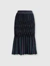 Missoni Pleated Metallic Ribbed-knit Skirt In Multicoloured