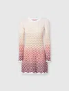 Missoni Ausgestelltes Minikleid Mit Dégradé-chevron-motiv In Multicoloured