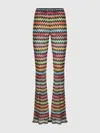 Missoni Chevron-pattern Trousers In Multi