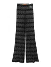 Missoni Crochet-knit Flared Trousers In Multicolor