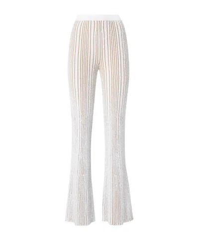 Missoni Flared Sequins Trousers In White