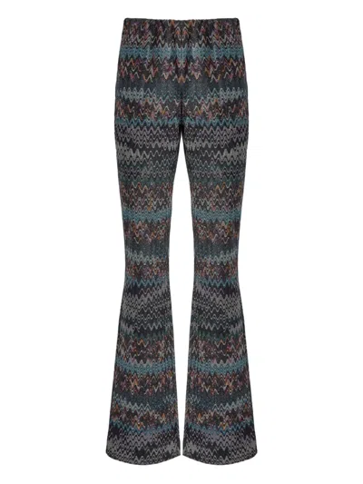 Missoni Flared Trousers In Black