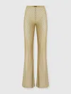 Missoni Pattern Knitted Beach Pants In Yellow
