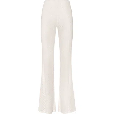 Missoni Open-knit Trousers In Neutral