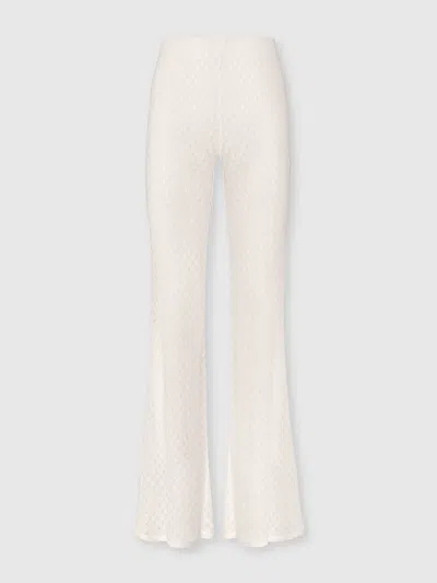 Missoni Open-knit Trousers In Neutral