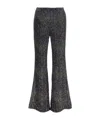 Missoni Flared Trousers With Multicolor Sequin Construction In Black