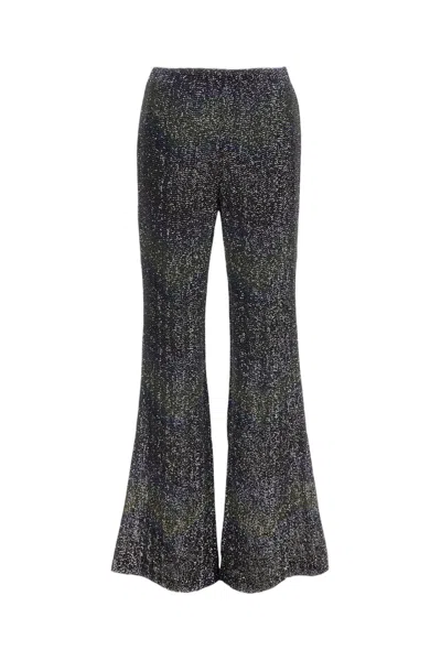 Missoni Flared Trousers With Multicolor Sequin Construction In Black