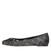 Missoni Zigzag-pattern Ballerinas In Grigio Metallici E Grigi
