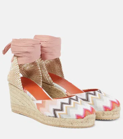 Missoni Zig Zag Eva 80 Espadrille Wedges In Multicolour