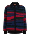 Missoni Fleece-texture Zip-fastening Jacket In Black