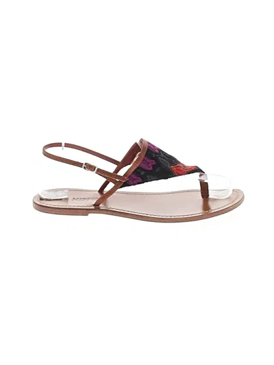 Pre-owned Missoni Flip Flops In Brown