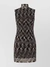 Missoni Minikleid Mit Stehkragen Aus Strukturierter Spitze