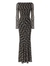 Missoni Floral-lace Long-sleeve Maxi Dress In Black