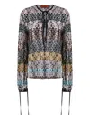 Missoni Floral-lace Long-sleeve Top In Multi