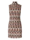 Missoni Minikleid Mit Stehkragen Aus Strukturierter Spitze In Multi