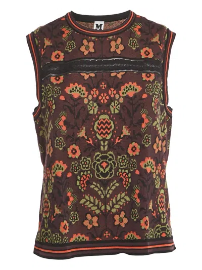 Pre-owned Missoni Floral-pattern Sleeveless Top In Multi