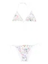 Missoni Triangle Bikini Swimsuit In Multi