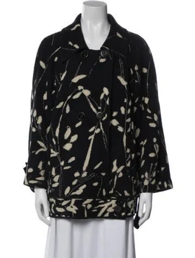 Pre-owned Missoni Floral Print Jacket In Black