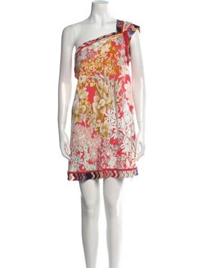 Pre-owned Missoni Floral Print Mini Dress In Pink