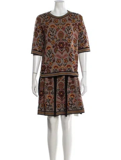 Pre-owned Missoni Floral Print Skirt Set In Multi