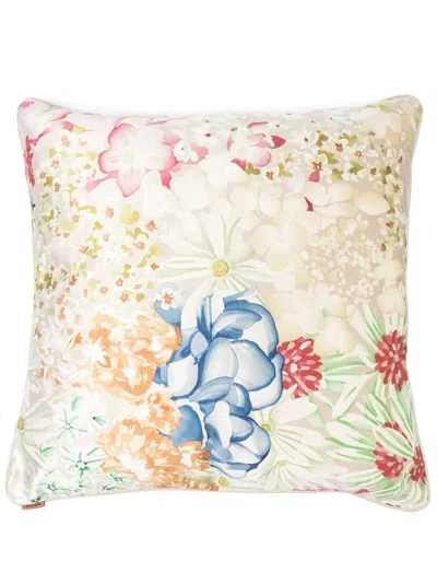 Missoni Floral-print Square Cuchion In Neutrals