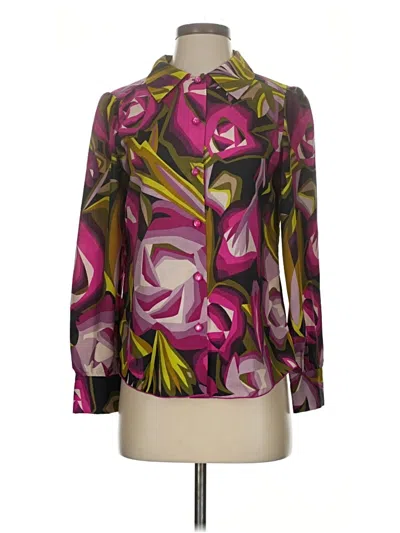 Pre-owned Missoni For Target Long Sleeve Blouse In Purple