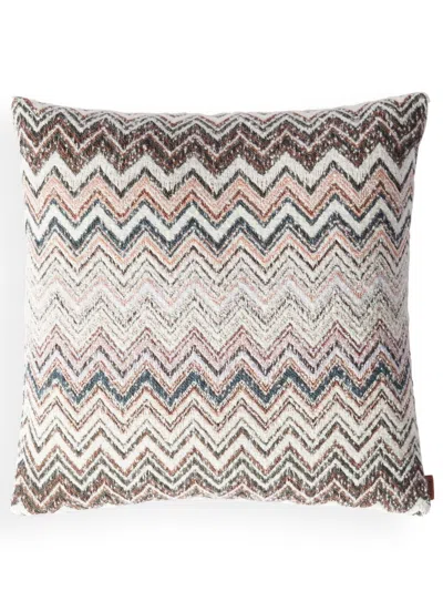 Missoni Multicolour Forest Zigzag Cushion In Neutrals