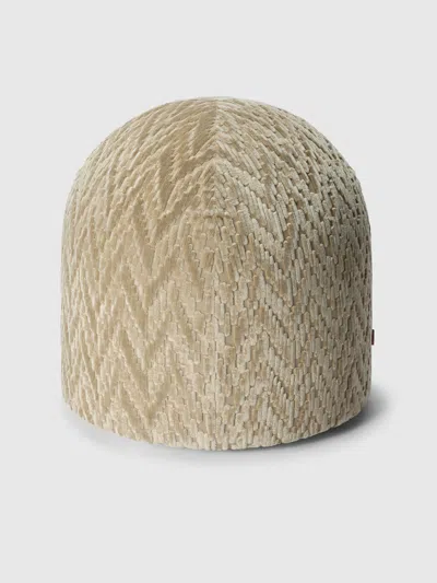 Missoni Fossile Pouf Aus Viskose Und Baumwolle 50x50 Cm In Sand