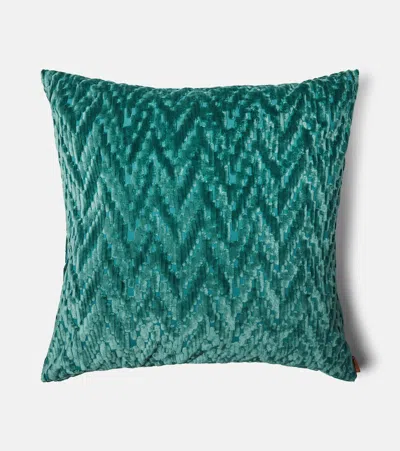 Missoni Fossile Zigzag Cushion In Pink