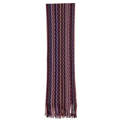 Missoni Foulard Patterned Scarf In Multicolor Wool