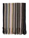 Missoni Multicolor Rectangular Scarf With Chevron Motif In Viscose Blend Woman In Multi