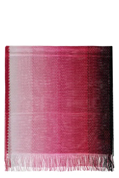 Missoni Fringed Scarf In Purple